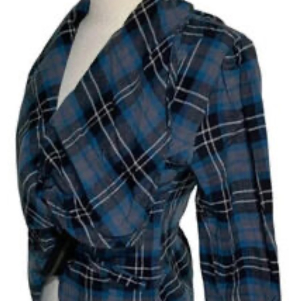 Vintage mark. Designer Brand plaid jacket, unlined